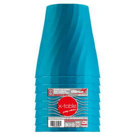 Vaso de Plastico PP "X-Table" Turquesa 320ml (128 Uds)