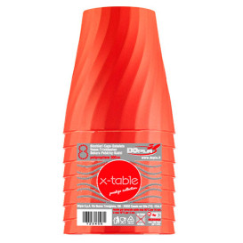 Vaso de Plastico PP "X-Table" Naranja 320ml (128 Uds)
