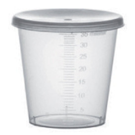 Tapa Vaso Graduado PP Transp. 35ml Ø4,5cm (250 Uds)