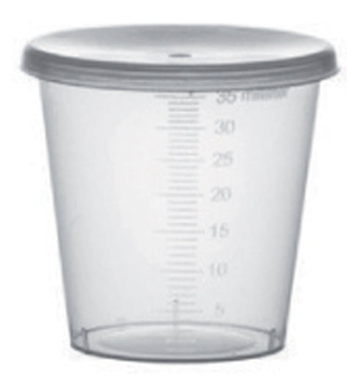 Tapa Vaso Graduado PP Transp. 35ml Ø4,5cm (2000 Uds) Tapa Vaso Graduado PP Transp. 35ml Ø4,5cm (2000 Uds)
