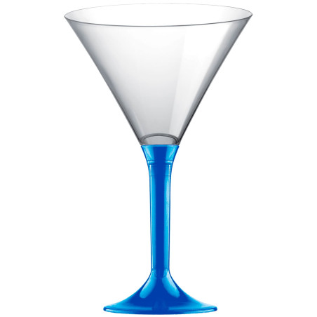 Copa Plástico Cocktail Pie Azul Mediterraneo 185ml 2P (20 Uds)