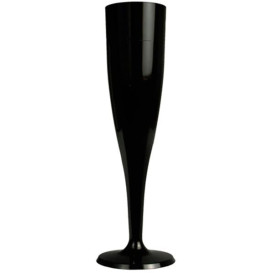 Copa de Plastico para Cava Negra 115ml (120 Uds)