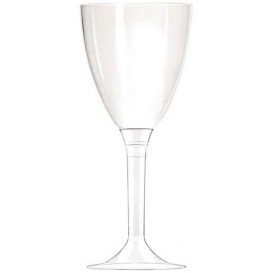 Copa de Plastico Vino Transparente 130ml (10 Uds)