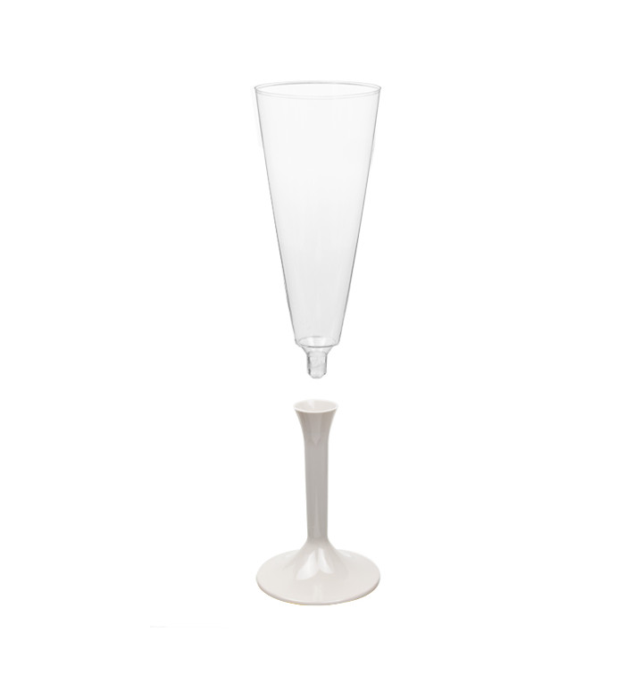 Copa de Plastico Cava con Pie Beige 160ml (200 Uds) Copa de Plastico Cava con Pie Beige 160ml (200 Uds)