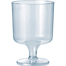 Copa con Pie de Plastico 200 ml (400 Uds)