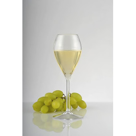 Copa de Plastico para Vino PC Transp. Perlado 240ml (6 Uds)