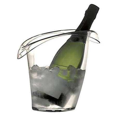 Cubitera Reutilizable Durable SAN 1 botella Transp (1 Ud)