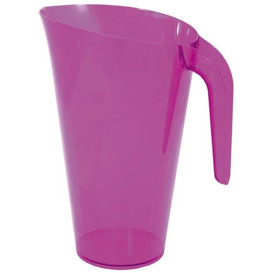Jarra Plástico Berenjena Reutilizable 1.500 ml (20 Unidades)