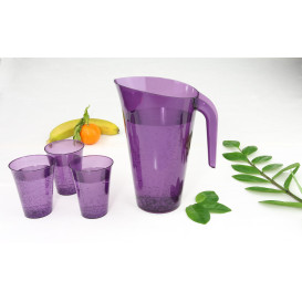 Jarra Plástico Berenjena Reutilizable 1.500 ml (1 Unidad)