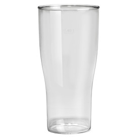 Vaso Reutilizable SAN Cerveza Transparente 400ml (80 Uds)