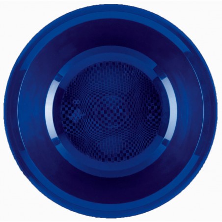Plato Hondo Reutilizable PP Azul Round Ø19,5cm (50 Uds)