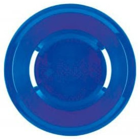 Plato de Plastico Hondo Azul Mediterraneo Round PP Ø195mm (600 Uds)