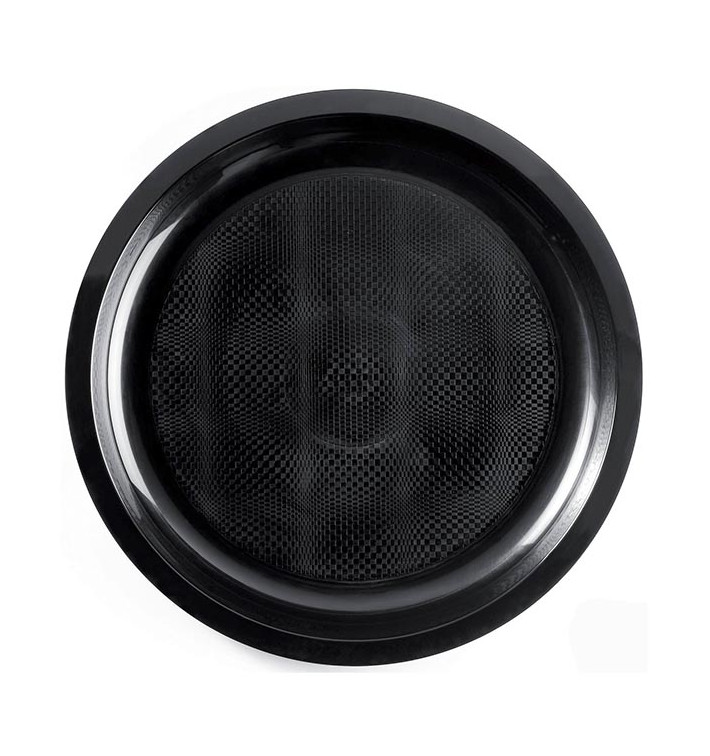 Plato de Plastico Negro Round PP Ø290mm (150 Uds)