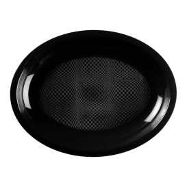 Plato Duro Reutilizable PP Llano Negro Round Ø18,5cm (600 Uds)