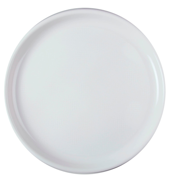 Plato de Plastico para Pizza Blanco Round PP Ø350mm (72 Uds)