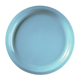 Plato de Plastico Turquesa Round PP Ø290mm (25 Uds)