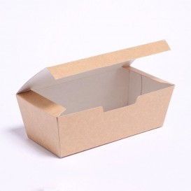 Caja Comida para Llevar Kraft 16,5x7,5x6cm (25 Unidades)