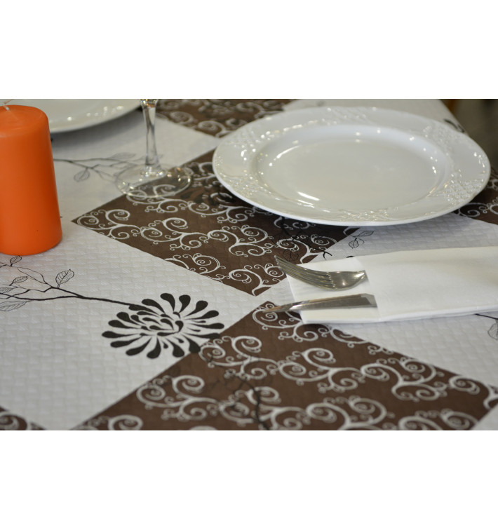Mantel de Papel Cortado 1x1m "Magnolia Nema" 37g (400 Uds)