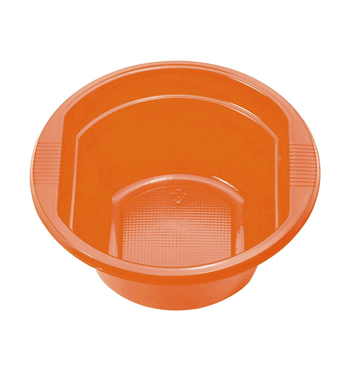 Bol de Plastico PS Naranja 250ml Ø12cm (660 Uds)