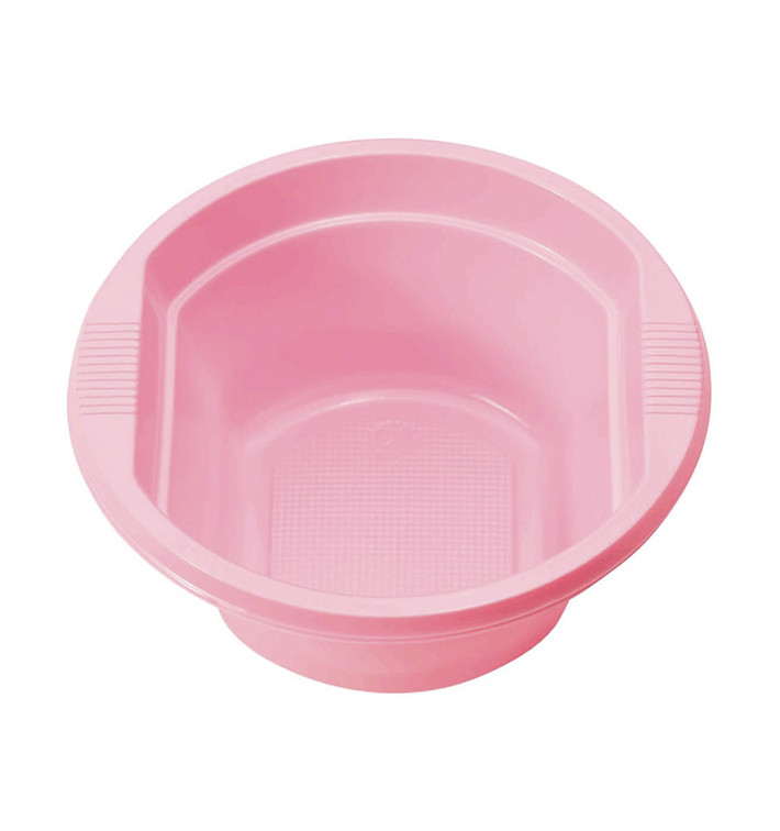 Bol de Plastico PS Rosa 250ml Ø12cm (660 Uds)