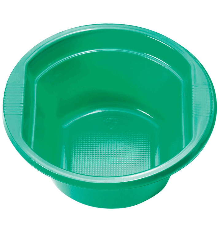 Bol de Plastico PS Verde 250ml Ø12cm (30 Uds)