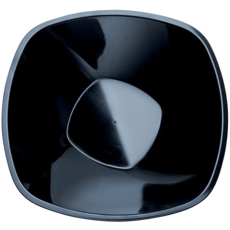 Bol de Plástico PP Negro "Square" 3.000ml Ø27,7cm (30 Uds)