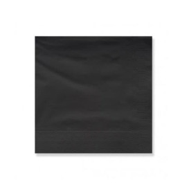 Servilleta de Papel Cenefa 25x25cm Negra (3600 Uds)