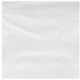 Servilleta de Papel Cenefa 25x25cm Blanca (100 Uds)