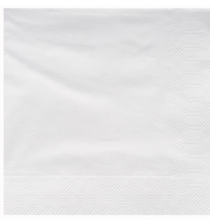 Servilleta de Papel Cenefa 25x25cm Blanca (3600 Uds) Servilleta de Papel Cenefa 25x25cm Blanca (3600 Uds)