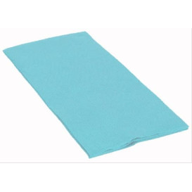 Servilleta Papel 1/8 40x40cm Celeste Punta-Punta (50 Uds)