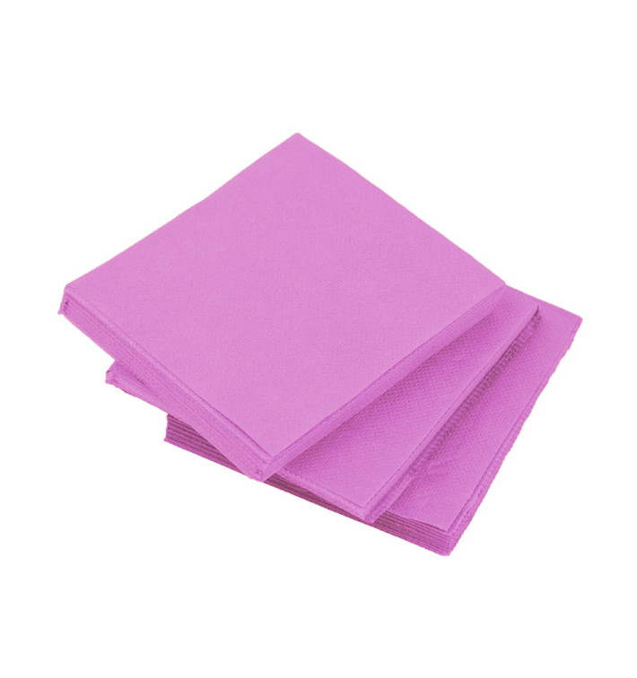 Servilleta de Papel Micropunto 20x20cm Fucsia (100 Uds)