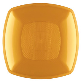 Plato Duro Reutilizable PP Oro Round Ø29cm (220 Uds)