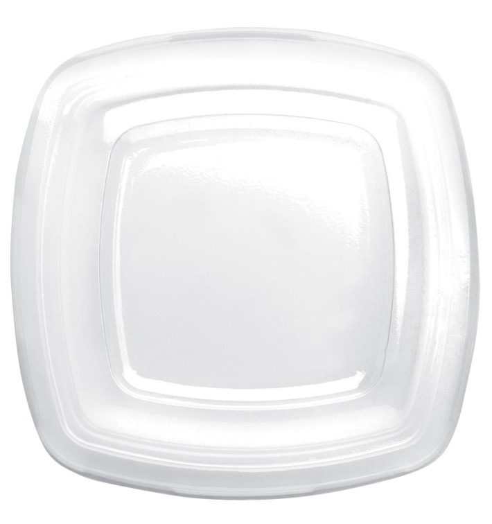 Tapa de Plastico Transp. para Plato Square PET 180mm (25 Uds)