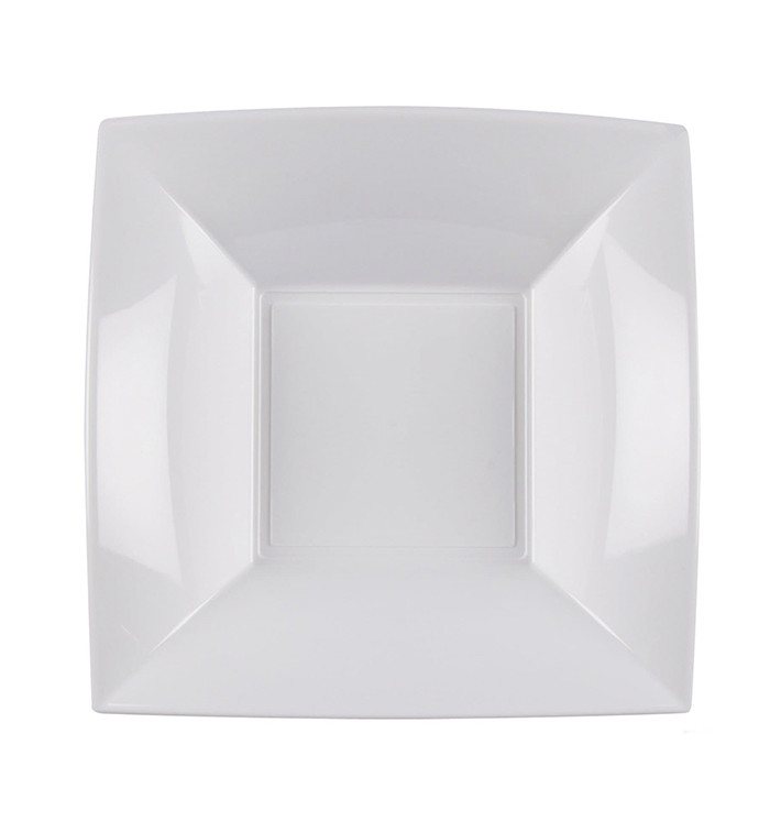 Plato de Plastico Hondo Blanco Nice PP 180mm (25 Uds)