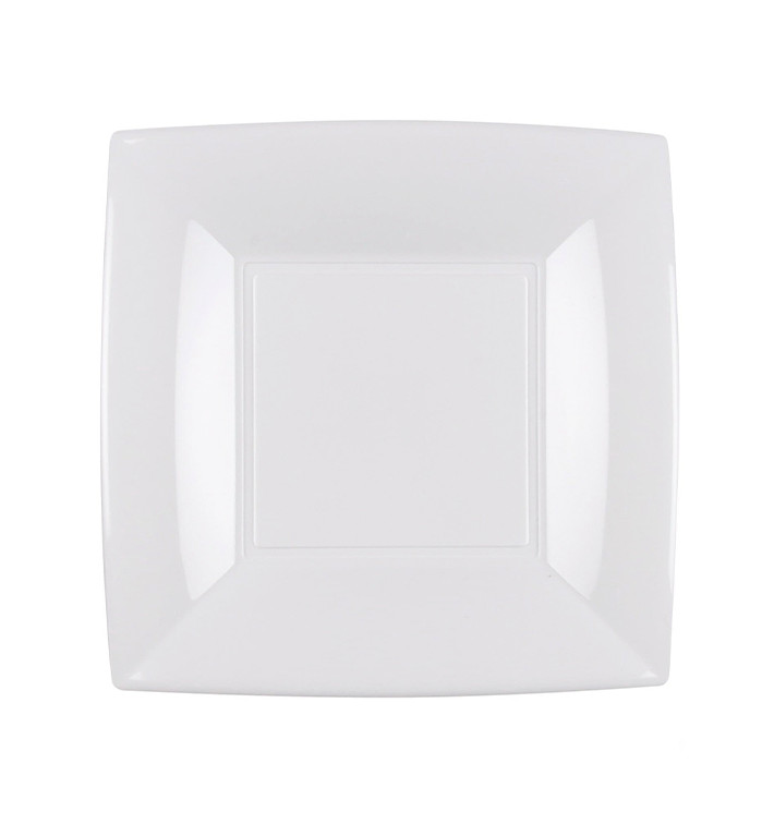 Plato de Plastico Llano Blanco Nice PP 180mm (150 Uds)