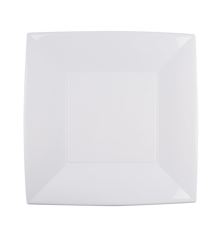 Plato de Plastico Llano Blanco Nice PP 290mm (12 Uds)