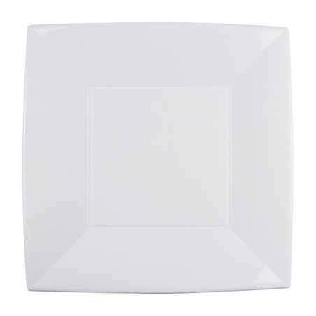 Plato Duro Reutilizable PP Llano Blanco "Nice" 29cm (12 Uds)