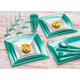 Plato de Plastico Llano Blanco Nice PP 180mm (150 Uds)