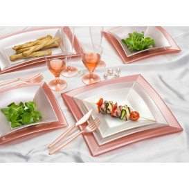 Plato de Plastico Llano Blanco Nice PP 180mm (25 Uds)
