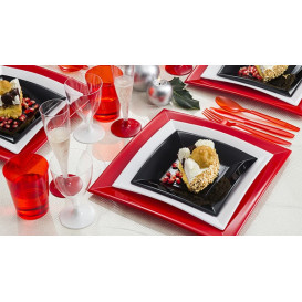 Plato de Plastico Llano Blanco Nice PP 230mm (25 Uds)