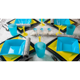 Plato de Plastico Llano Negro Nice PP 290mm (12 Uds)