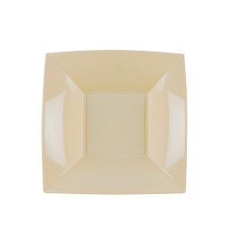 Plato de Plastico Hondo Crema Nice PP 180mm (150 Uds)