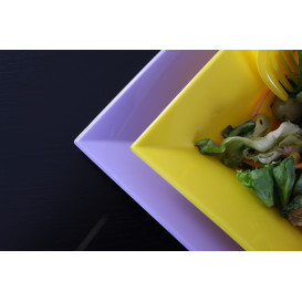 Plato de Plastico Llano Lila Nice PP 180mm (25 Uds)