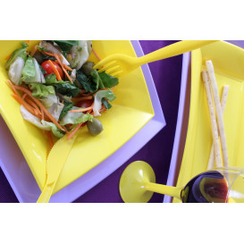 Plato de Plastico Llano Lila Nice PP 230mm (25 Uds)