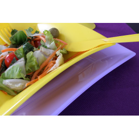 Plato de Plastico Llano Lila Nice PP 230mm (25 Uds)