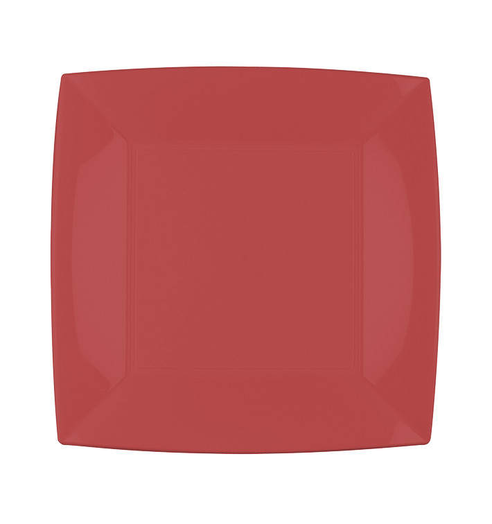 Plato de Plastico Llano Fucsia Nice PP 290mm (72 Uds)