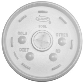 Tapa de plastico PS Translúcida con Cruz Ø11cm (100 Uds)