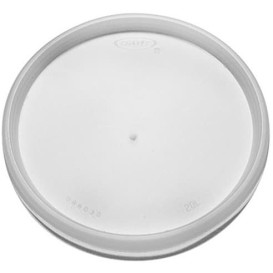 Tapa de Plastico PS Trans. Plana para Foam Ø11,7cm (100 Uds)