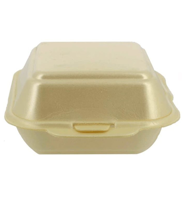 Envase Hamburguesa FOAM Pequeña Champagne (125 Uds)