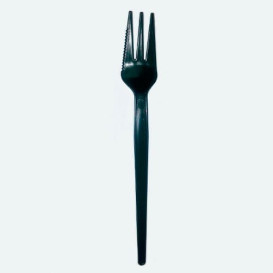 Tenedor Sierra de Plastico PS Blanco 135 mm (Paq.100 uds)